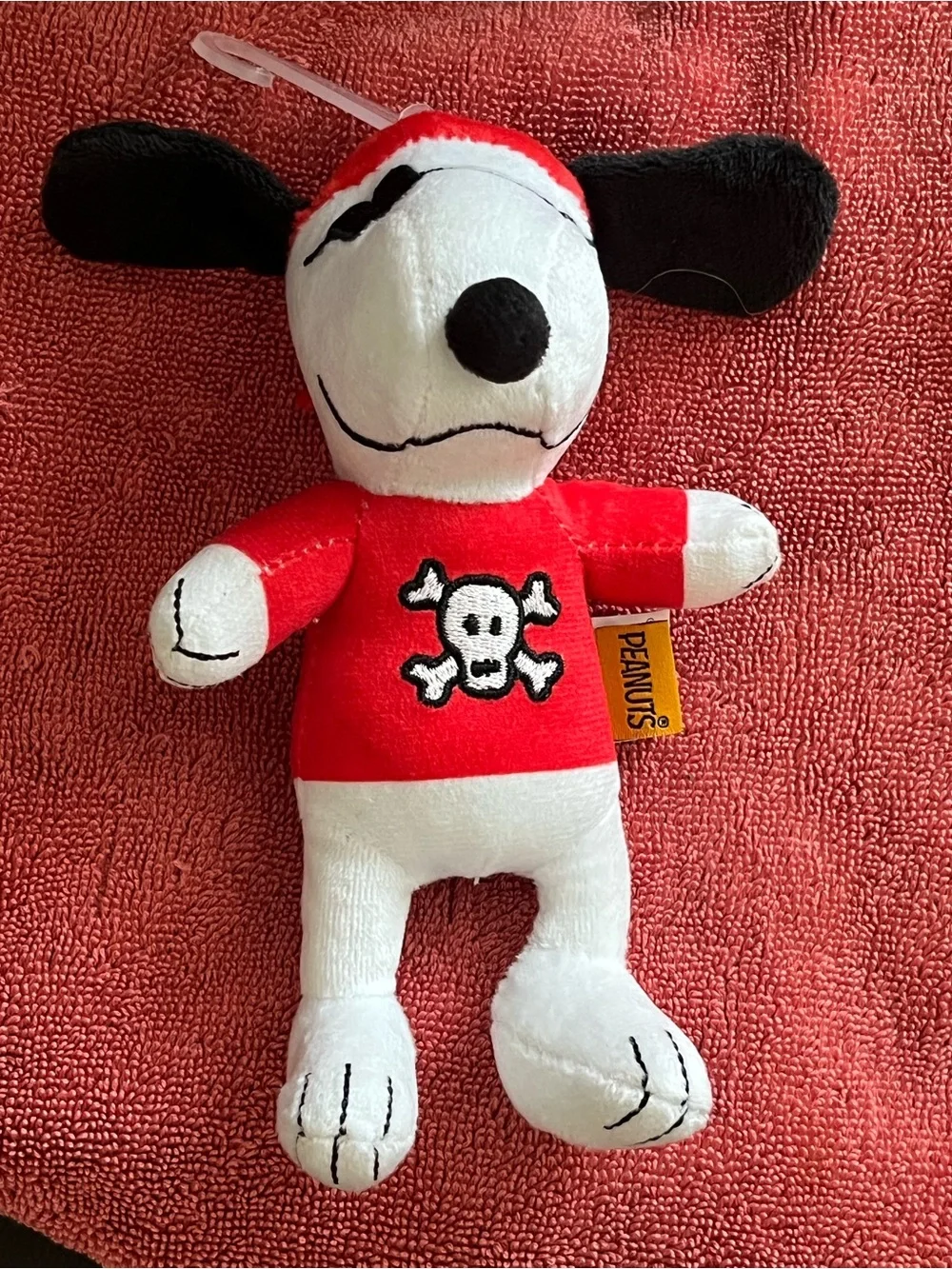 Peanuts Snoopy Pirate Plush Dog Toy - Red, White, Black